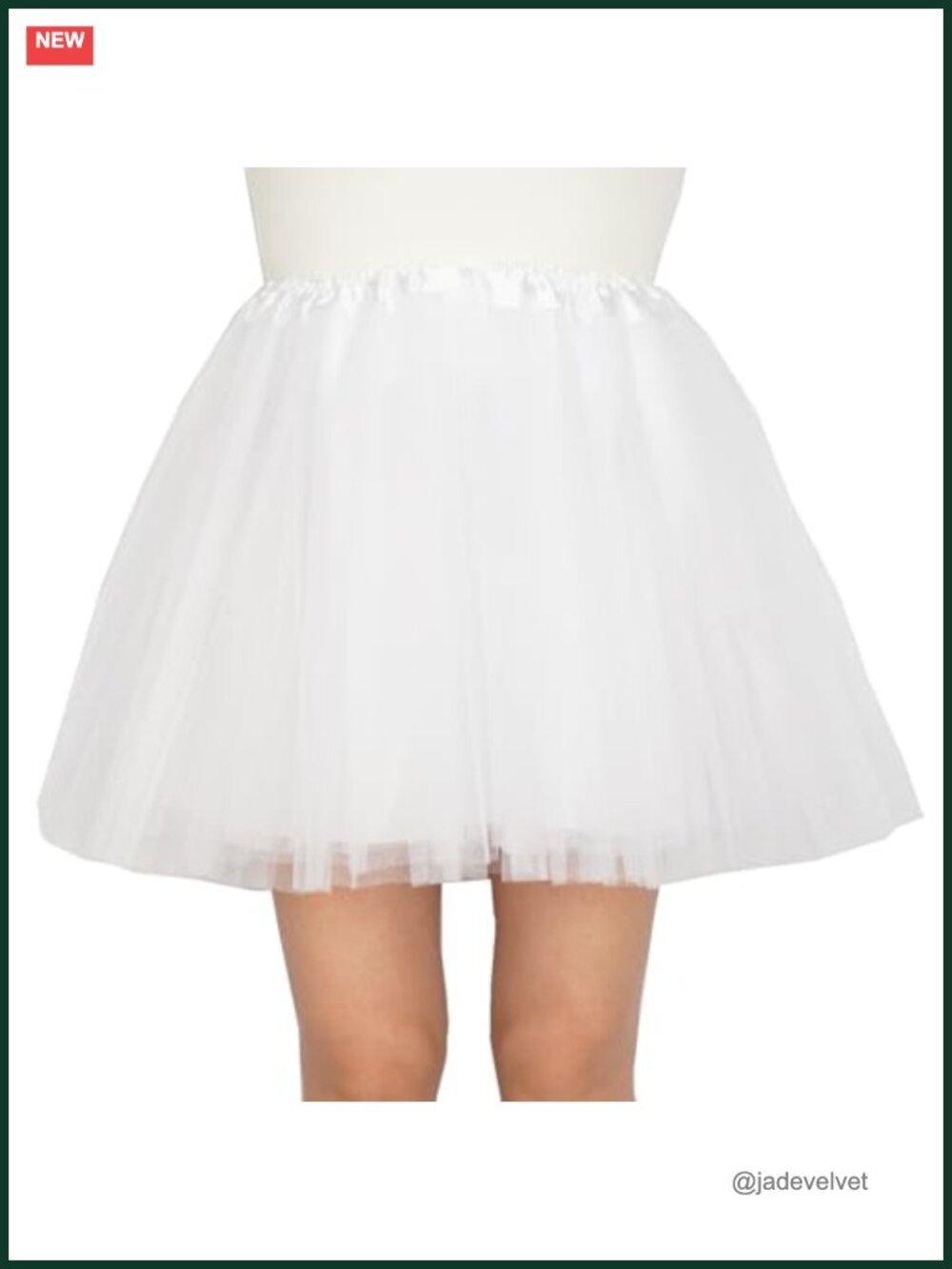 4 Layer Tulle Tutu Skirt with Satin Lining Running Costume